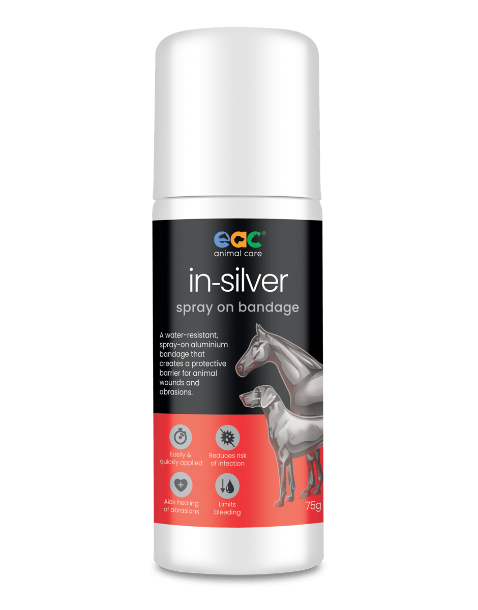 in-silver Spray On Bandage For Horses, Cattle, Dogs, Other Pets & Animals