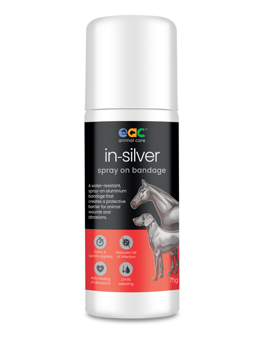 in-silver Spray On Bandage For Horses, Cattle, Dogs, Other Pets & Animals