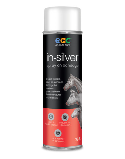 in-silver - Spray On Bandage For Horses, Cattle, Dogs &amp; Other Pets &amp; Animals